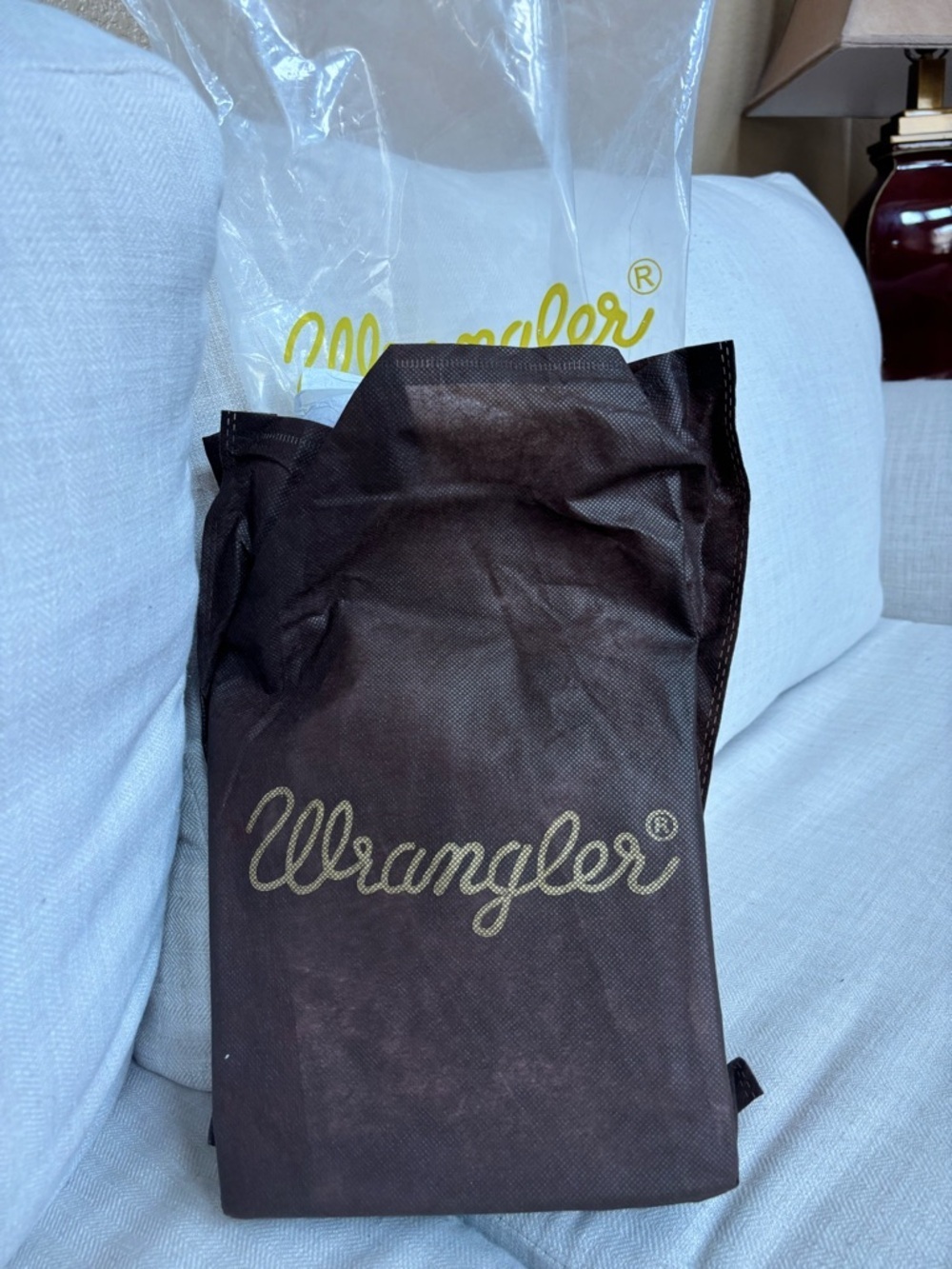 Wrangler Embossed Tooled Leather Top Handle Crossbody Western Bag Red NWT - Picture 11 of 11